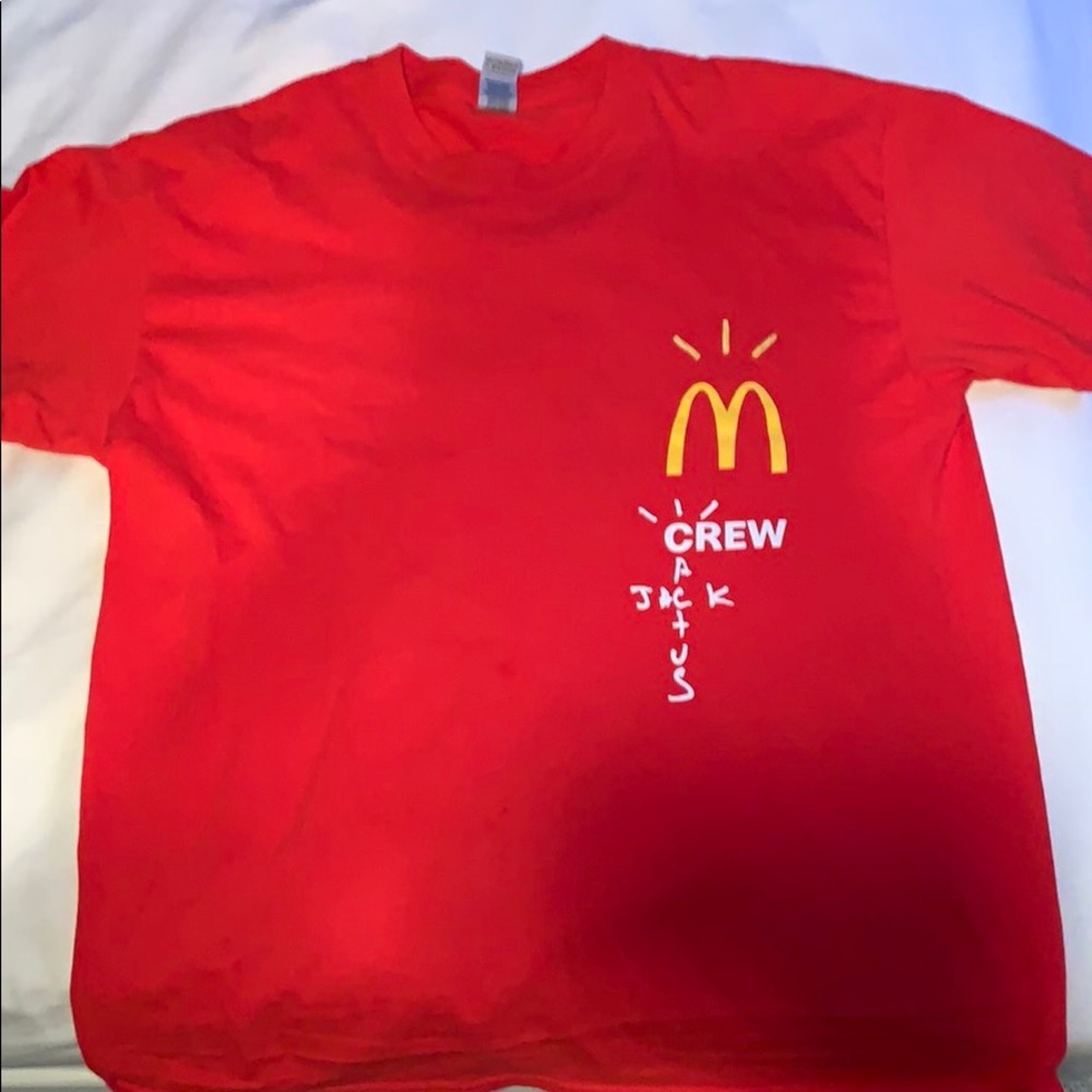 Travis Scott mcdonalds t-shirt